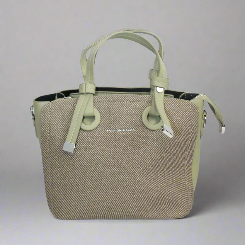 Aimeigao Green Handbag & Slide Sandal Set