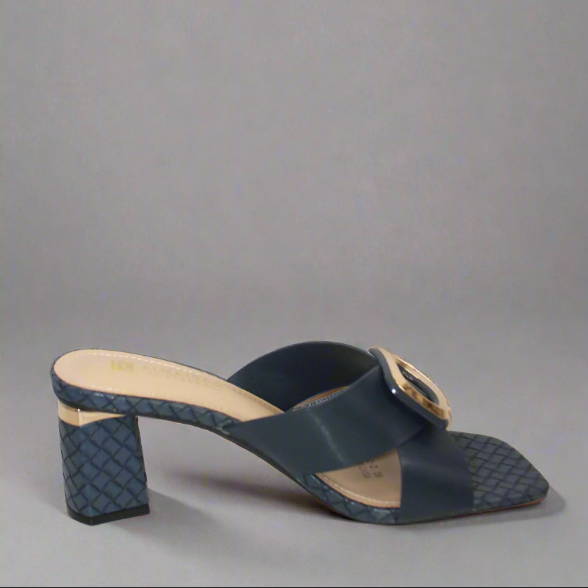 Aimeigao Navy Handbag & Slide Sandal Set