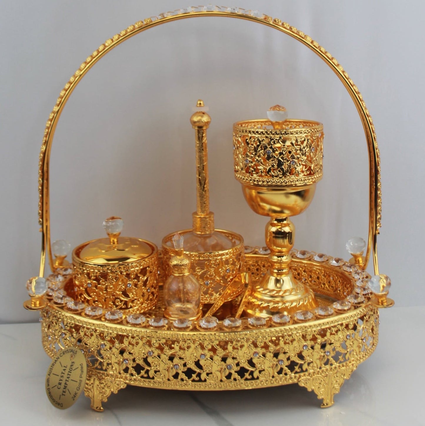 Luxury Bakhoor Burner – Oval Tray Edition