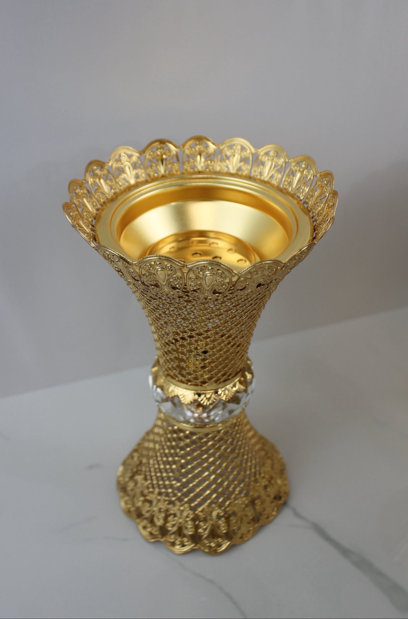Crystal Crown Burner – Mesh Lace Gold