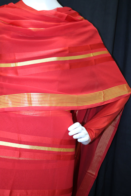 Beautiful Red Toub With God Stripes