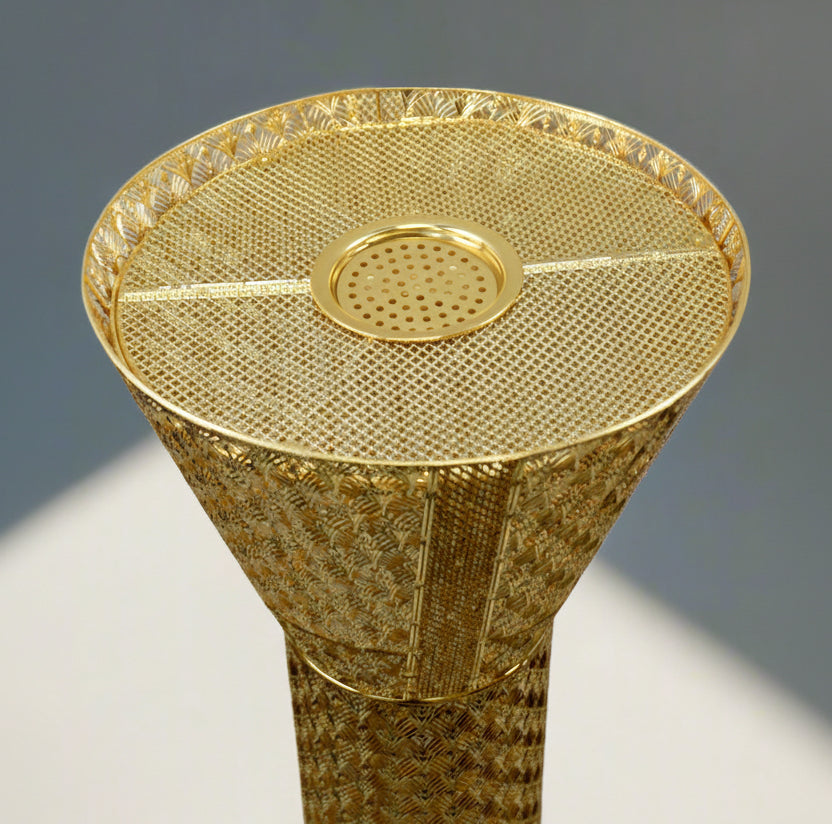 Majestic Gold Mesh Bakhoor Burner – 96 cm / 3 ft