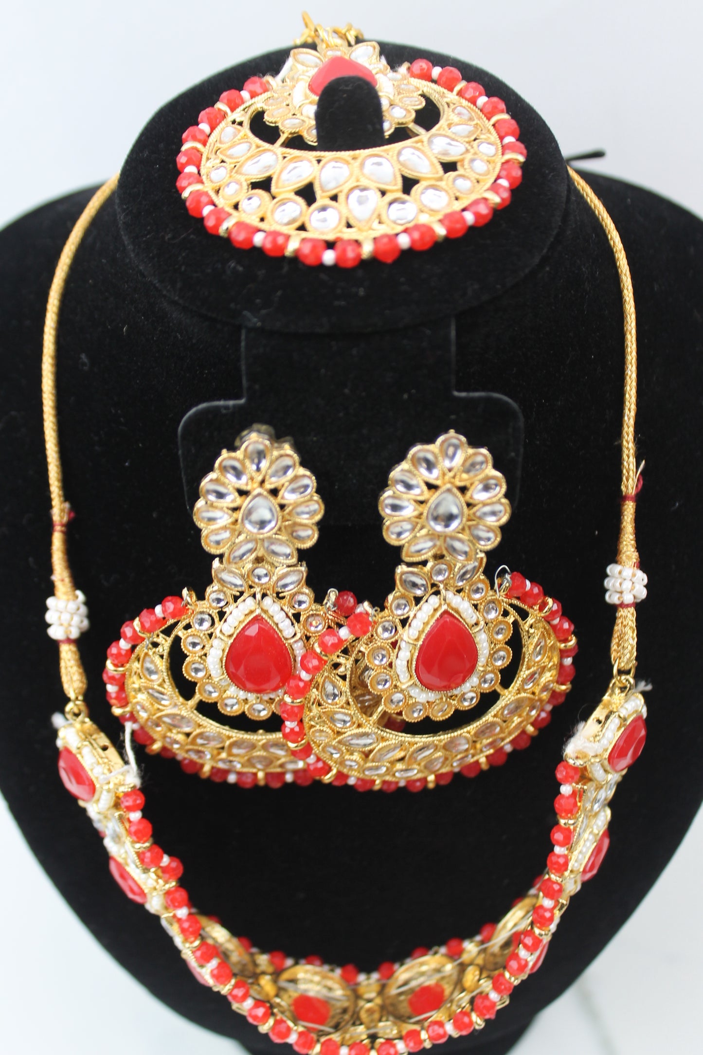 Red Kundan Bridal Set