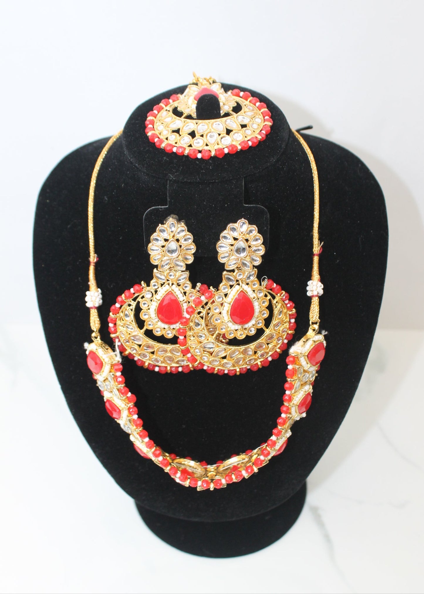 Red Kundan Bridal Set