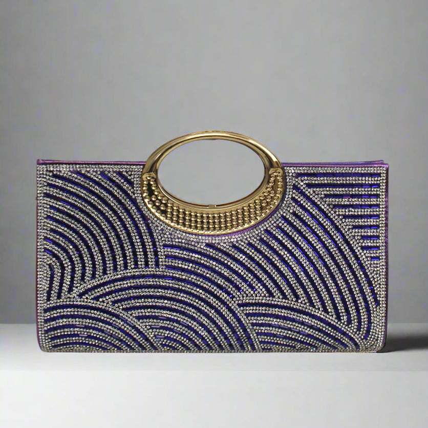 Royal Blue Heels & Clutch Set