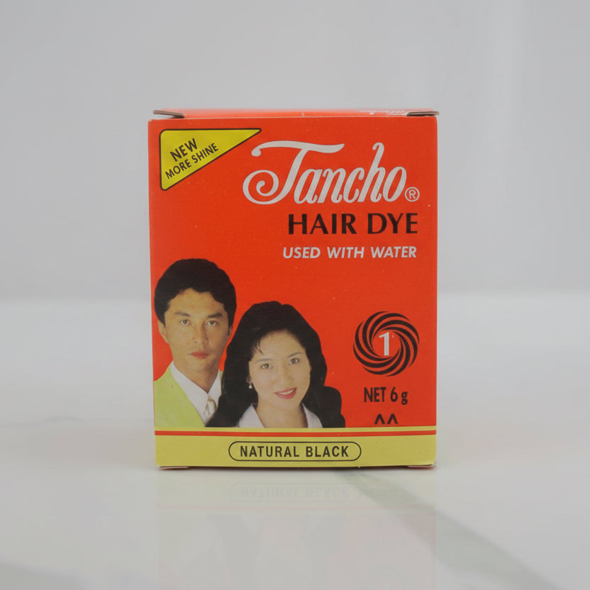 Tancho Hair Dye – Natural Black Henna Powder 6g