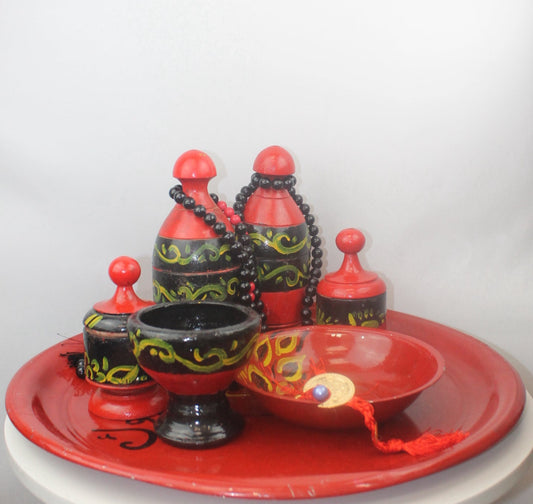 Alwan Artisan Set – Red & Black UAE Edition