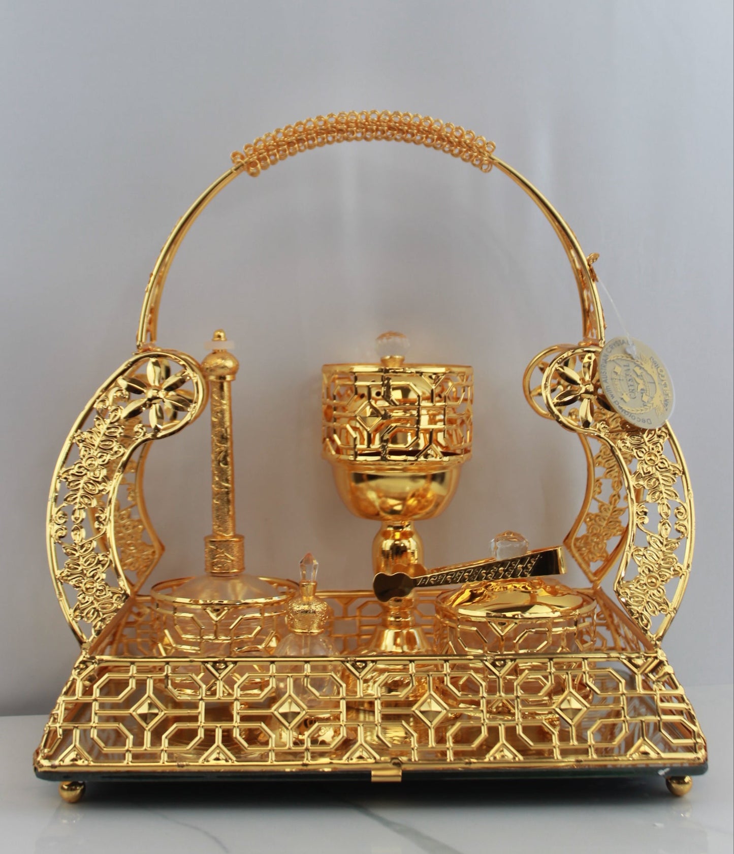 Luxury Gold Bakhoor Burner – Set