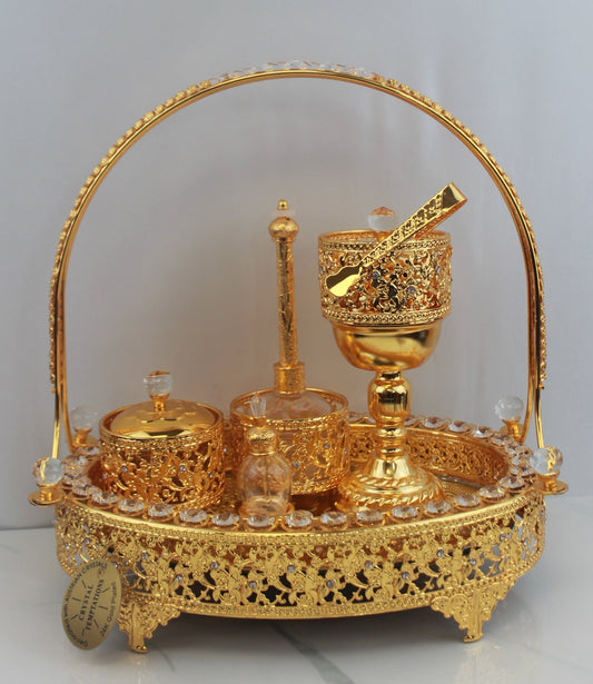 Luxury Bakhoor Burner – Oval Tray Edition