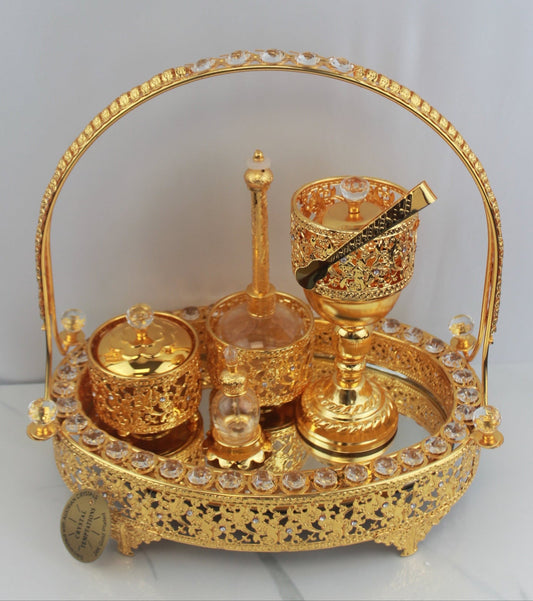 Luxury Bakhoor Burner – Oval Tray Edition