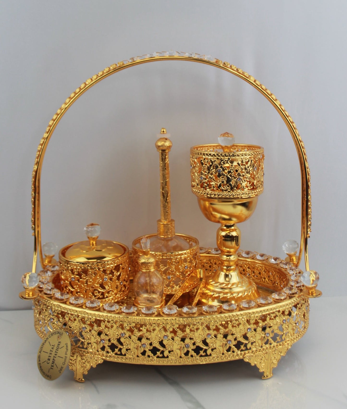 Luxury Bakhoor Burner – Oval Tray Edition