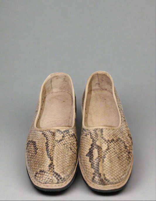 Beige Marbuk – Real Snakeskin Finish