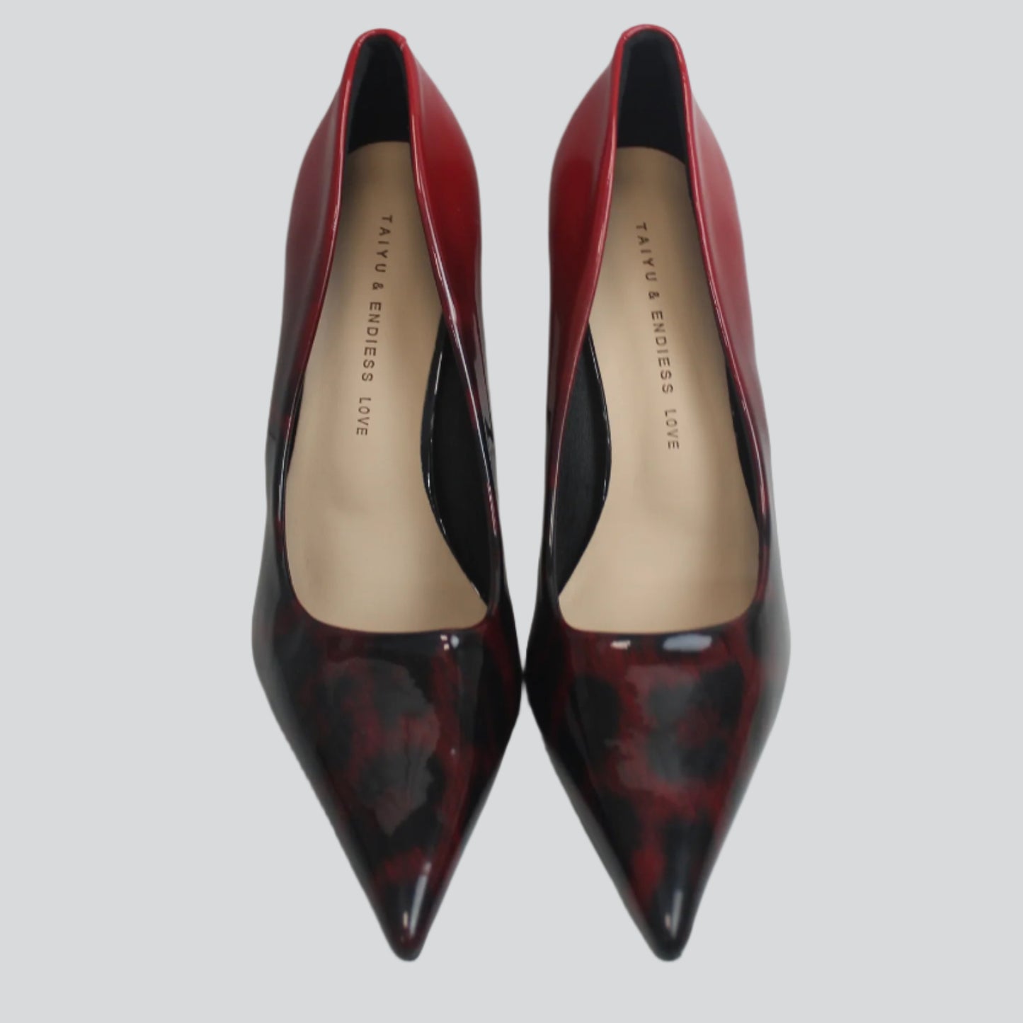 Crimson Elegance Stiletto Heels with Croc Handbag