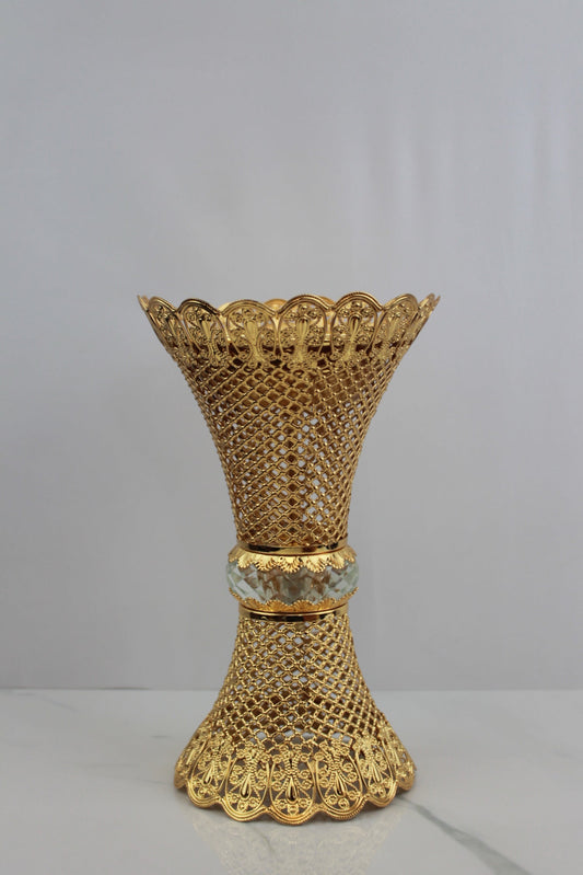 Crystal Crown Burner – Mesh Lace Gold
