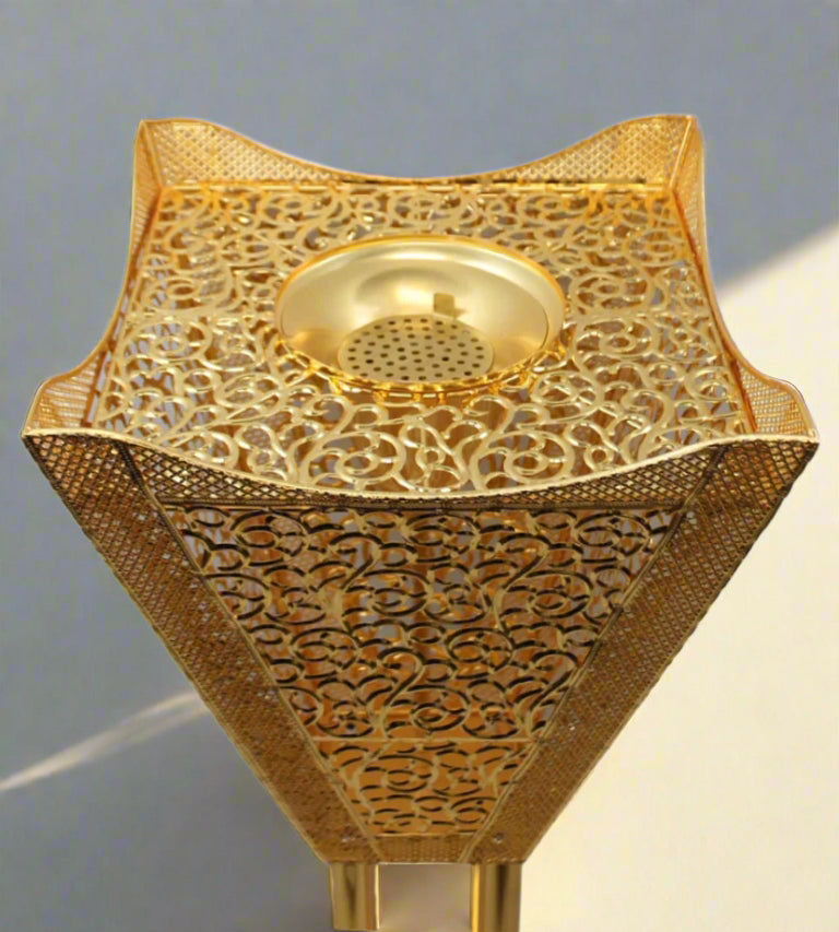 Gold Royale Tall Bakhoor Burner – 96 cm / 3 ft