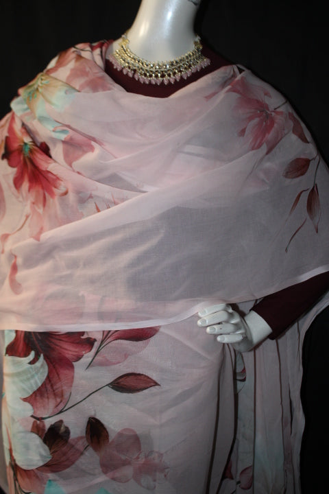 Pink And Burgundy Toub
