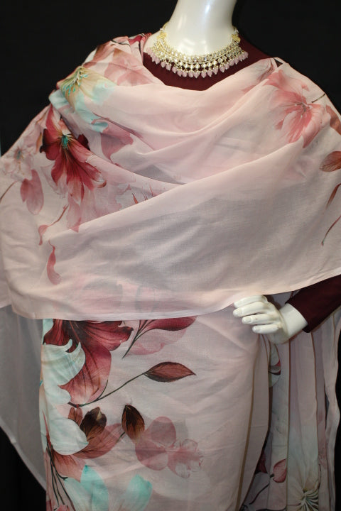 Pink And Burgundy Toub