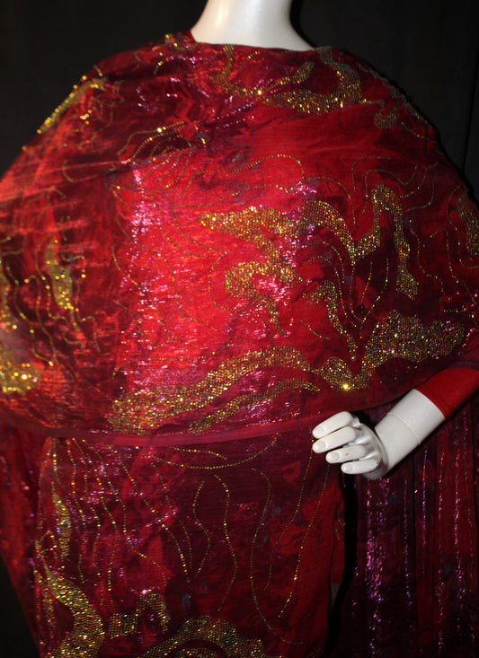 Royal Red Sudanese Women Toub