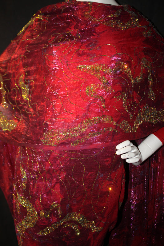 Royal Red Sudanese Women Toub