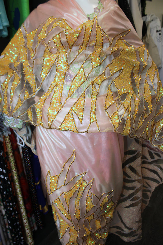 Peach And Gold Toub