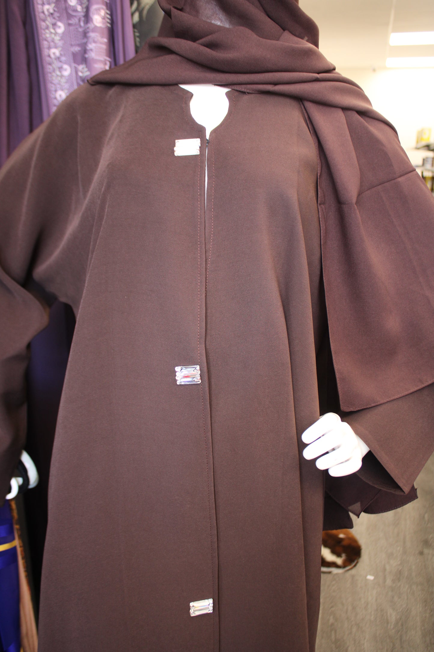 Two Piece Brown Abaya