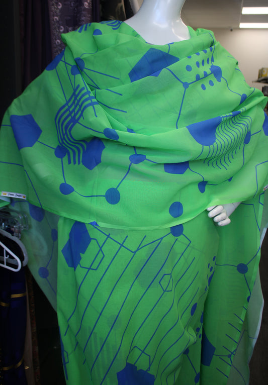 Diana London Sudanese Women Toub – Lime Green