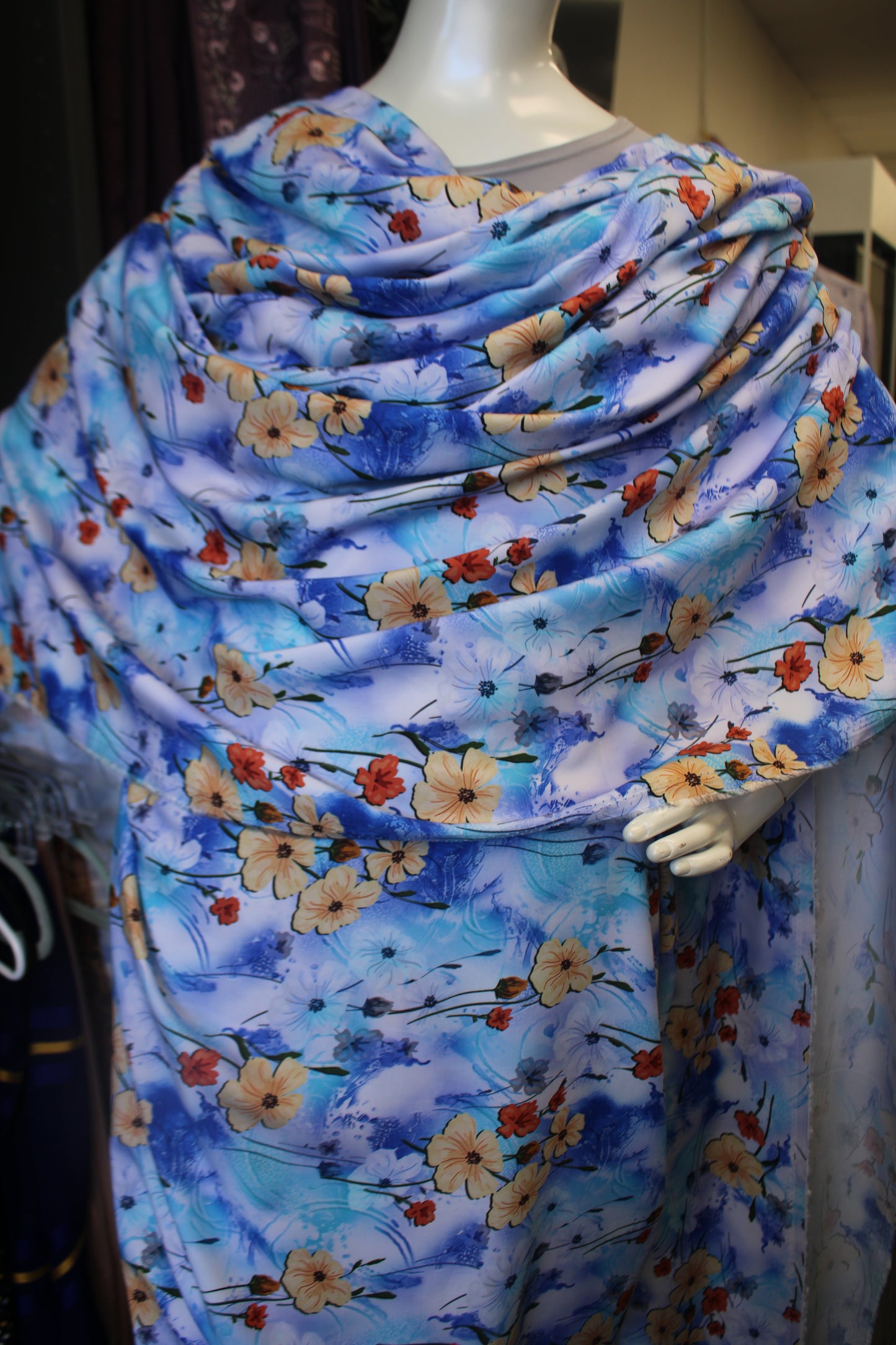 Blue Floral  Hazaz Toub