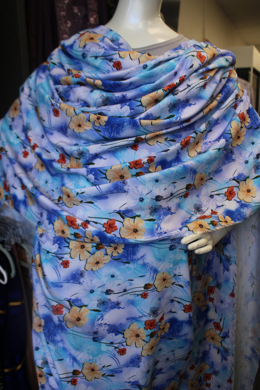 Blue Floral  Hazaz Toub