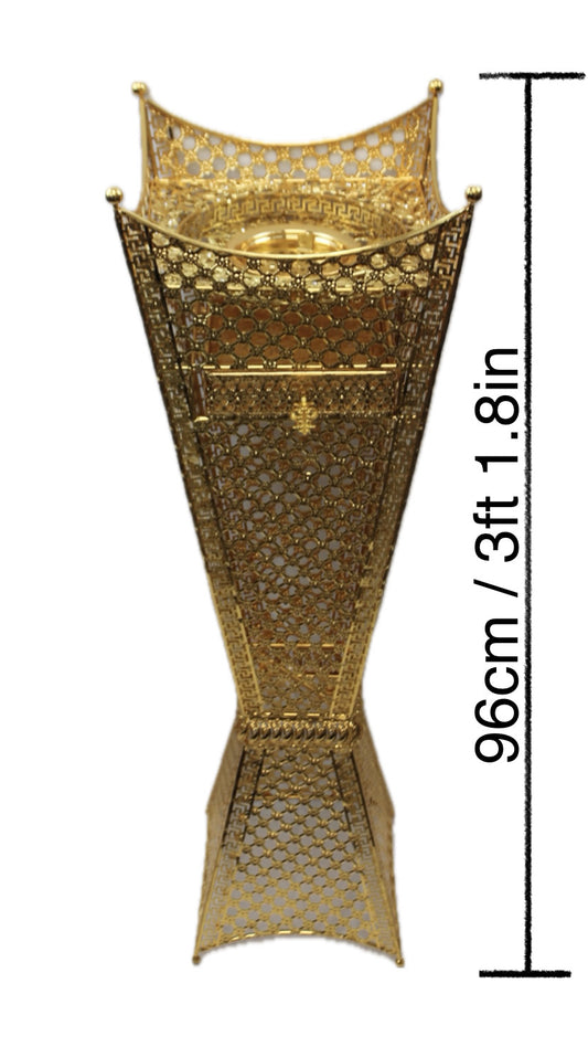 Luxury Tall Bakhoor Burner – Lattice Dome Design – 96 cm / 3 ft