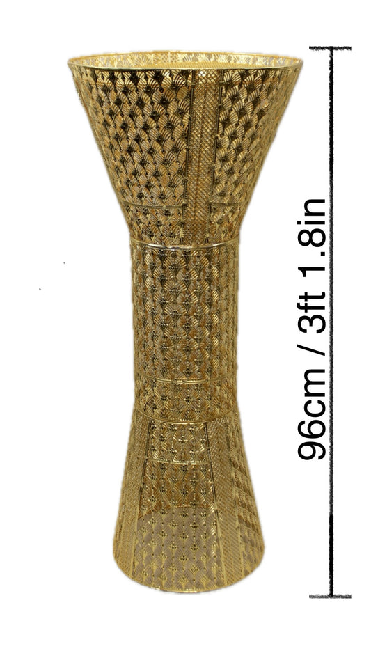 Majestic Gold Mesh Bakhoor Burner – 96 cm / 3 ft