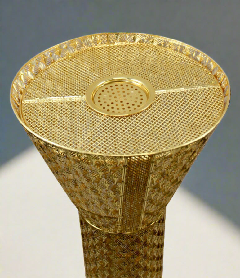 Majestic Gold Mesh Bakhoor Burner – 96 cm / 3 ft