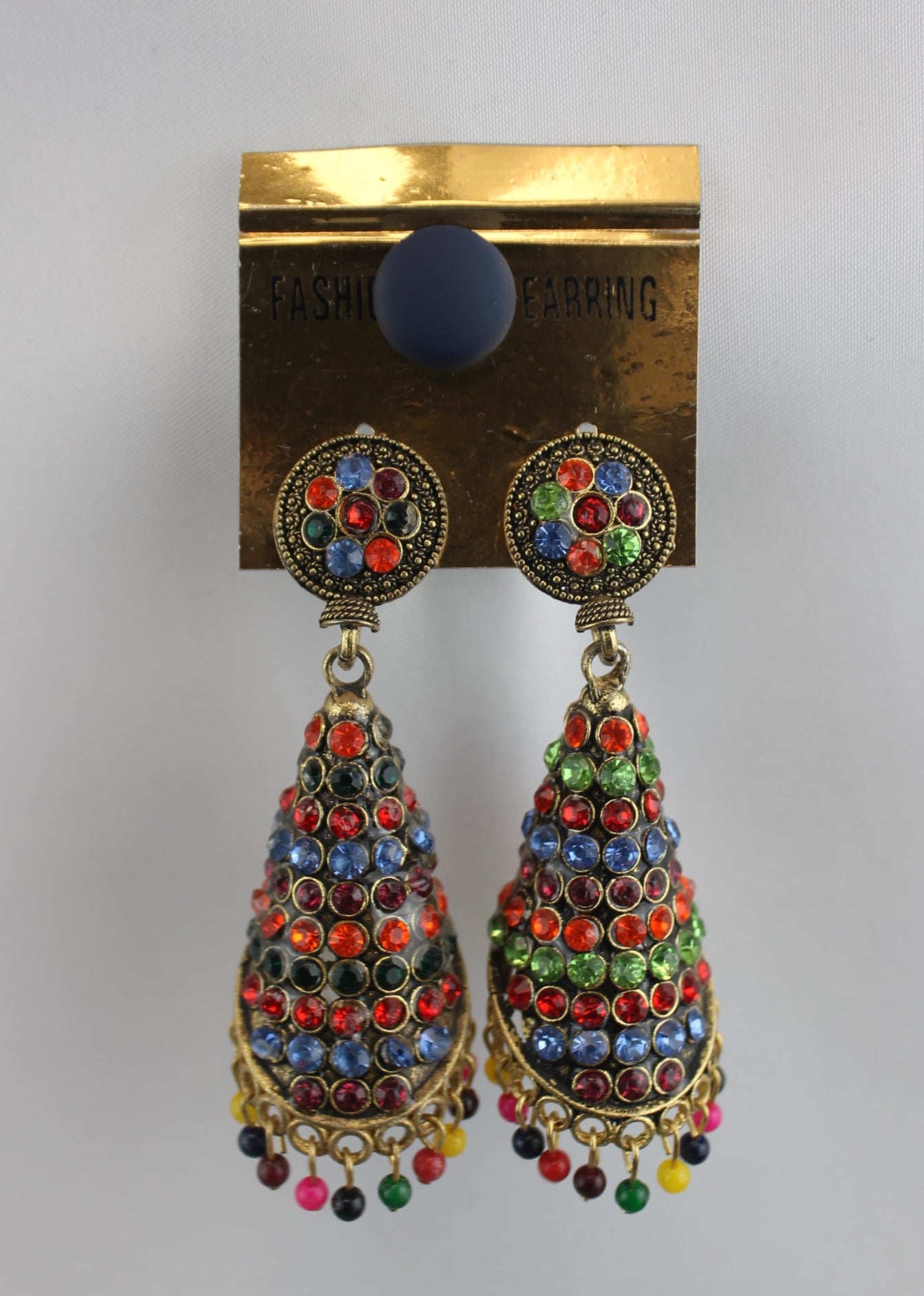 Multicolor Dome Jhumka Earrings