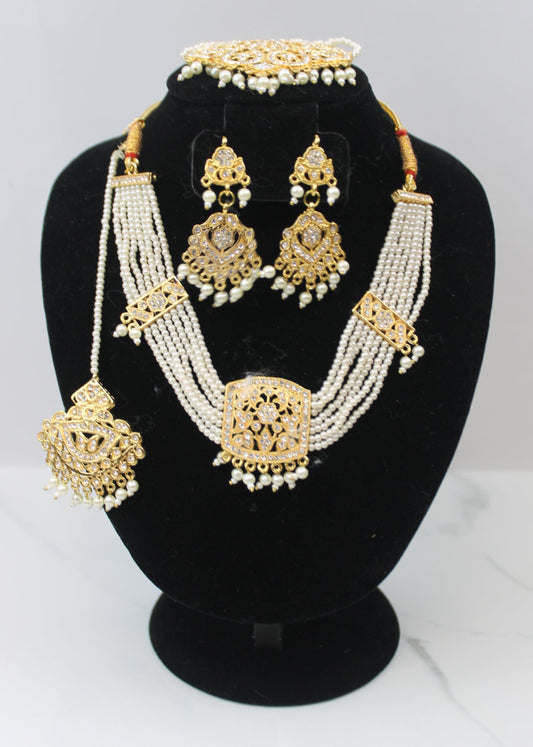 Pearl & Gold Bridal Set