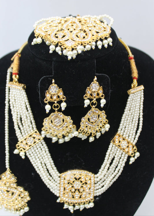Pearl & Gold Bridal Set