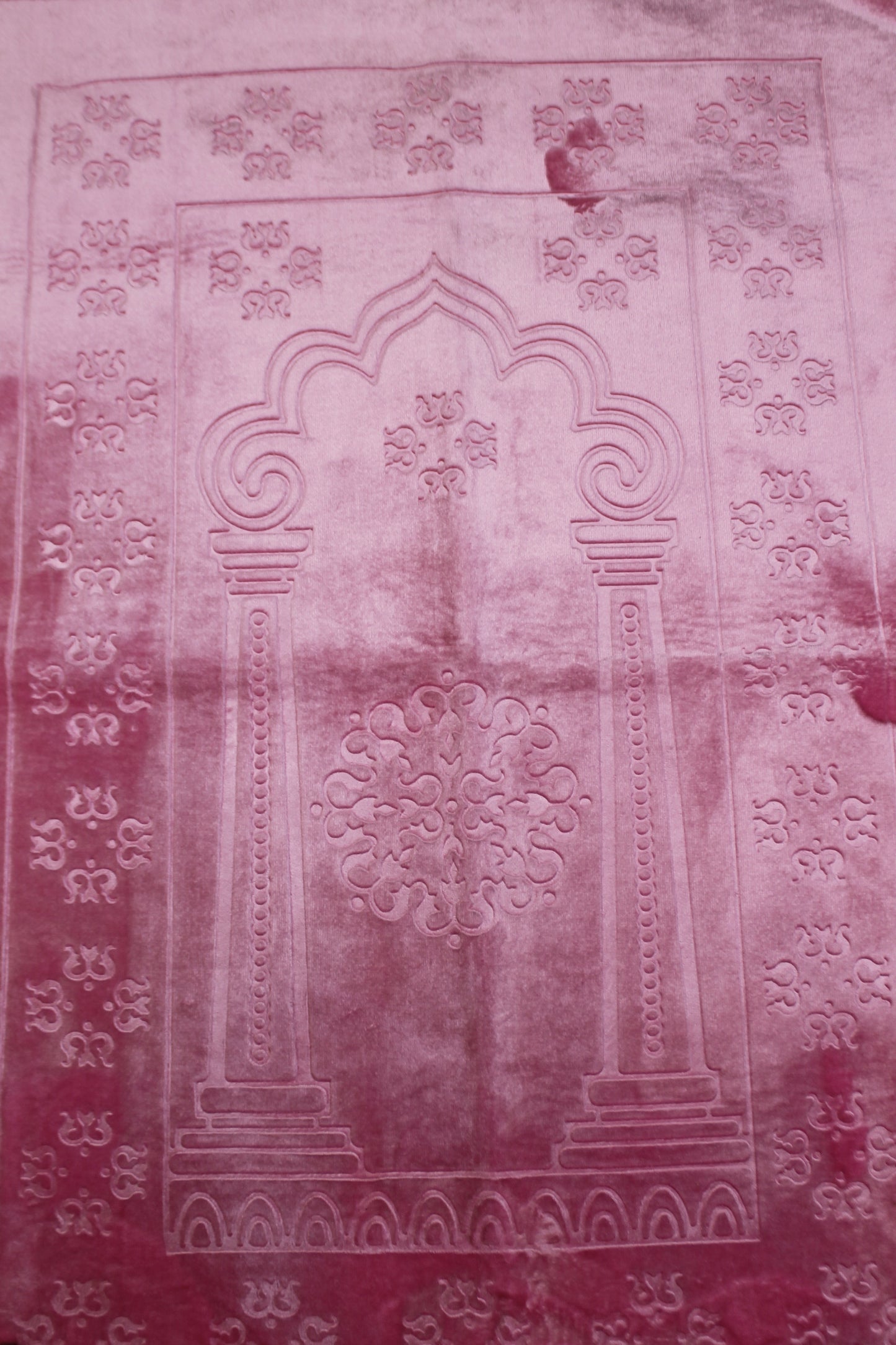 Rose Pink Floral Prayer Rug