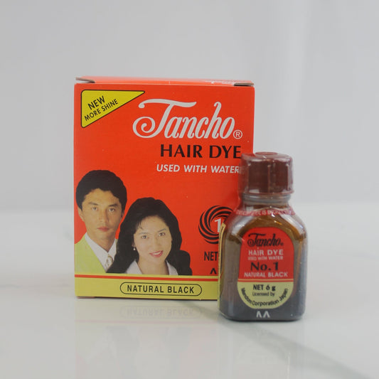 Tancho Hair Dye – Natural Black Henna Powder 6g