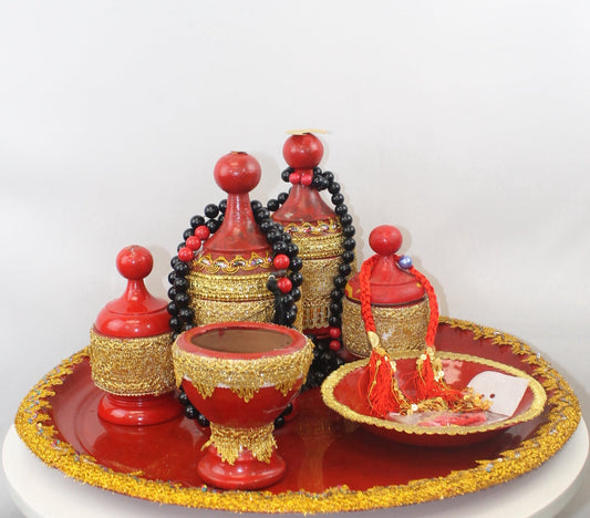 Zahra Royal Bakhoor Set – Handmade UAE Gold Edition