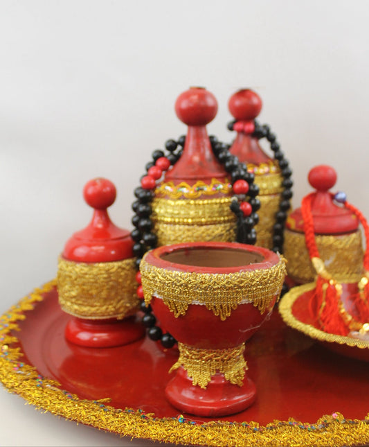 Zahra Royal Bakhoor Set – Handmade UAE Gold Edition